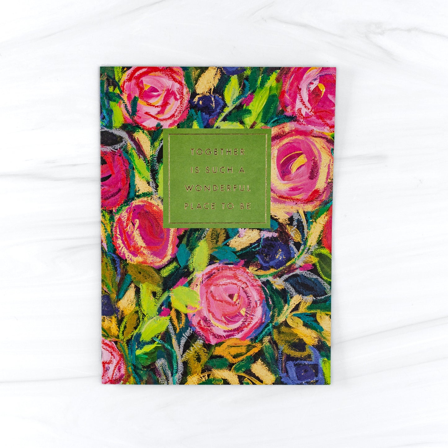 Floral Blooms Anniversary Card