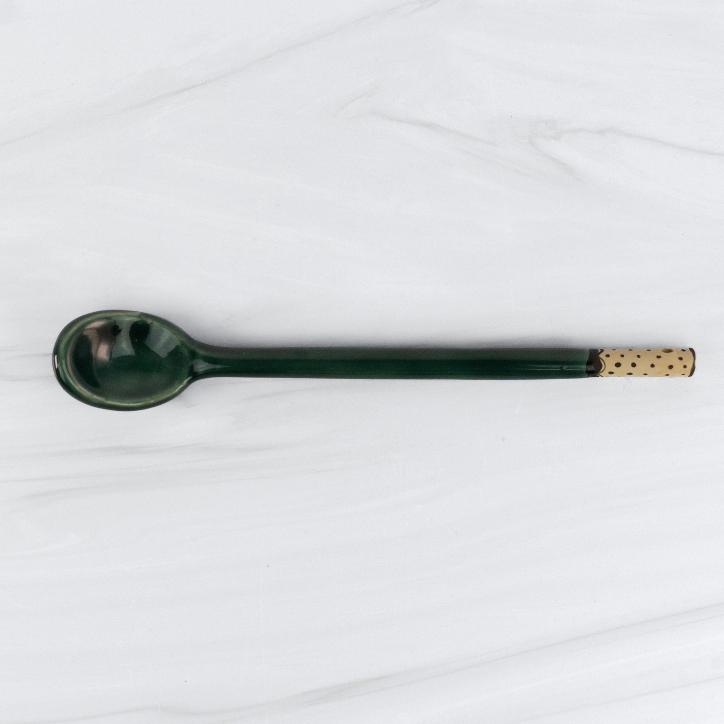 Emerald Ceramic Spoon