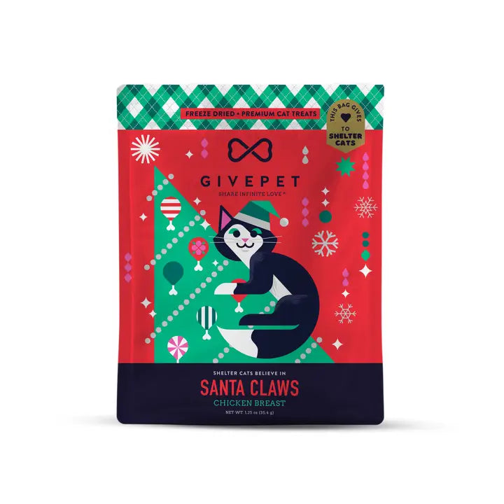 Santa Claws Freeze Dried Christmas Cat Treats
