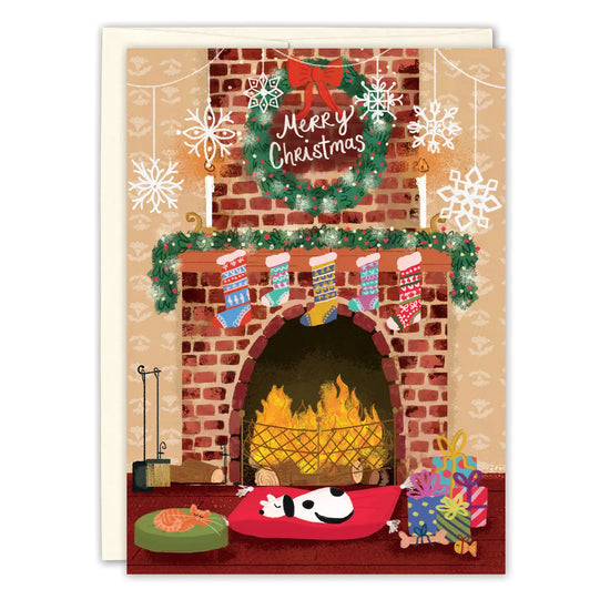 Holiday Hearth Christmas Card