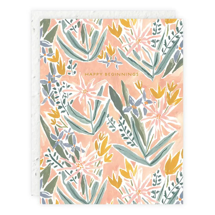 Happy Beginnings Wedding/Anniversary Card