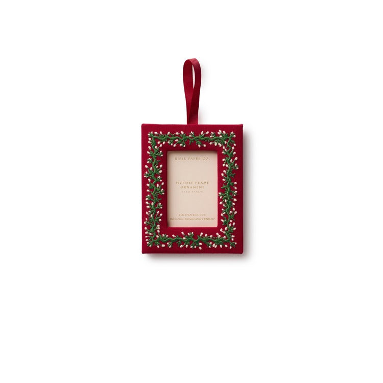 Garland Embroidered Frame Ornament
