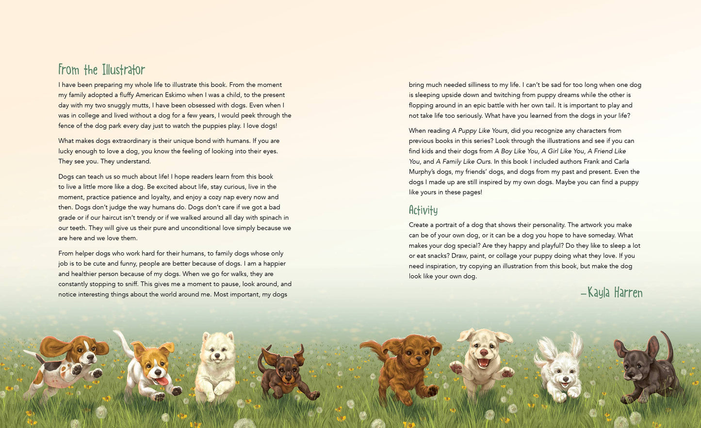 A Puppy Like Yours Book