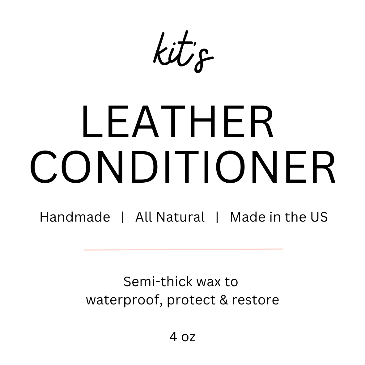 Kit's Leather Conditioner