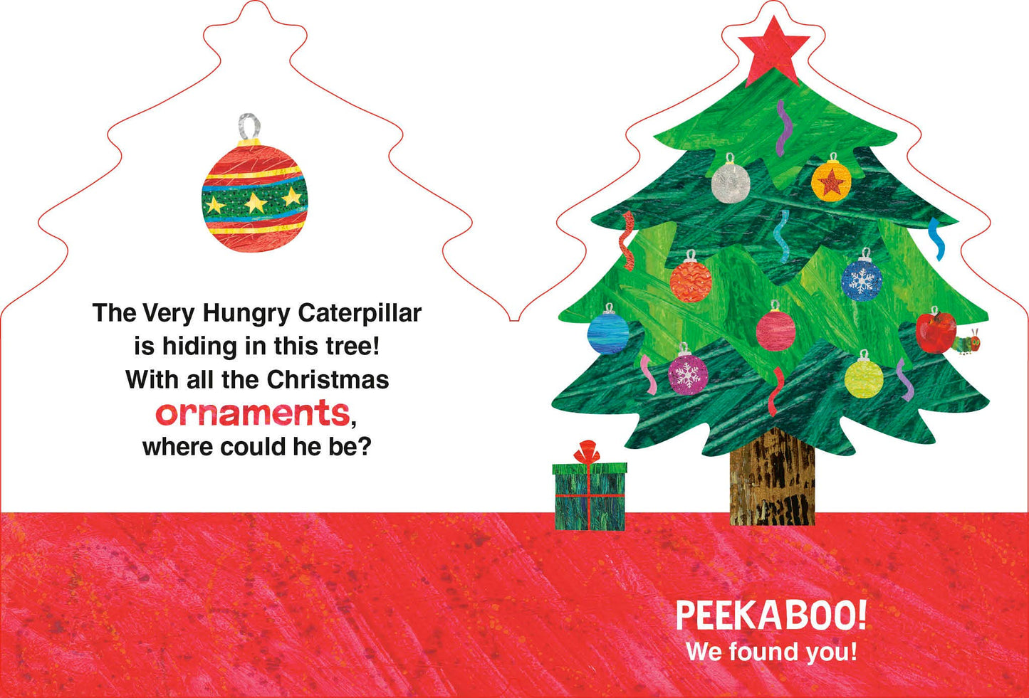 Very Hungry Caterpillar Peekaboo Christmas Book