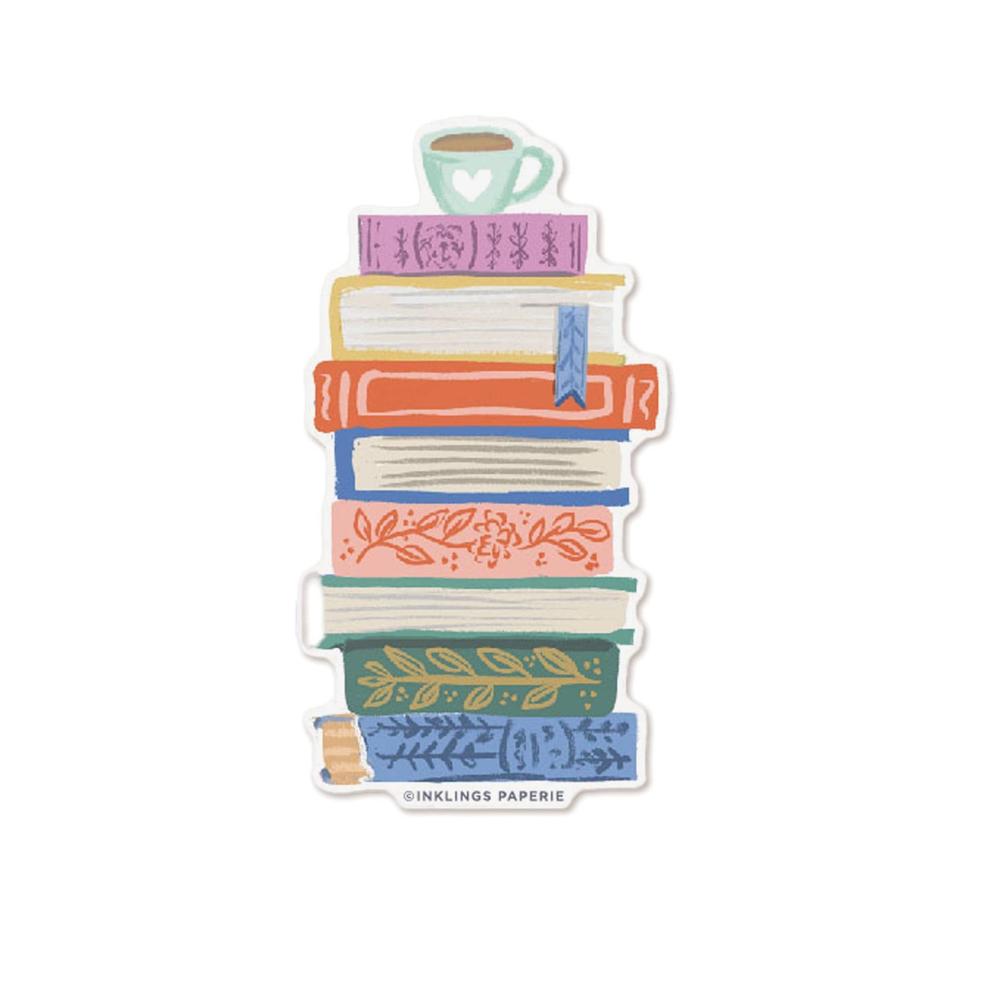 Book Stack Sticker