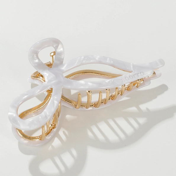 Ribbon Bow Claw Clip