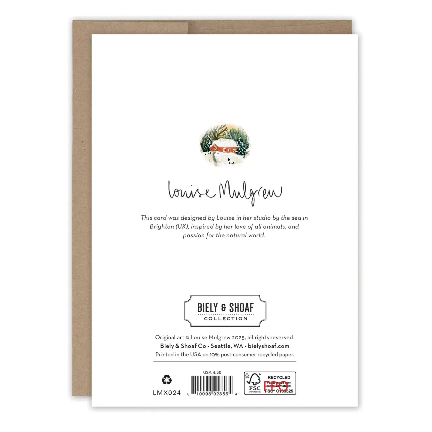 Pink Sky Holiday Card