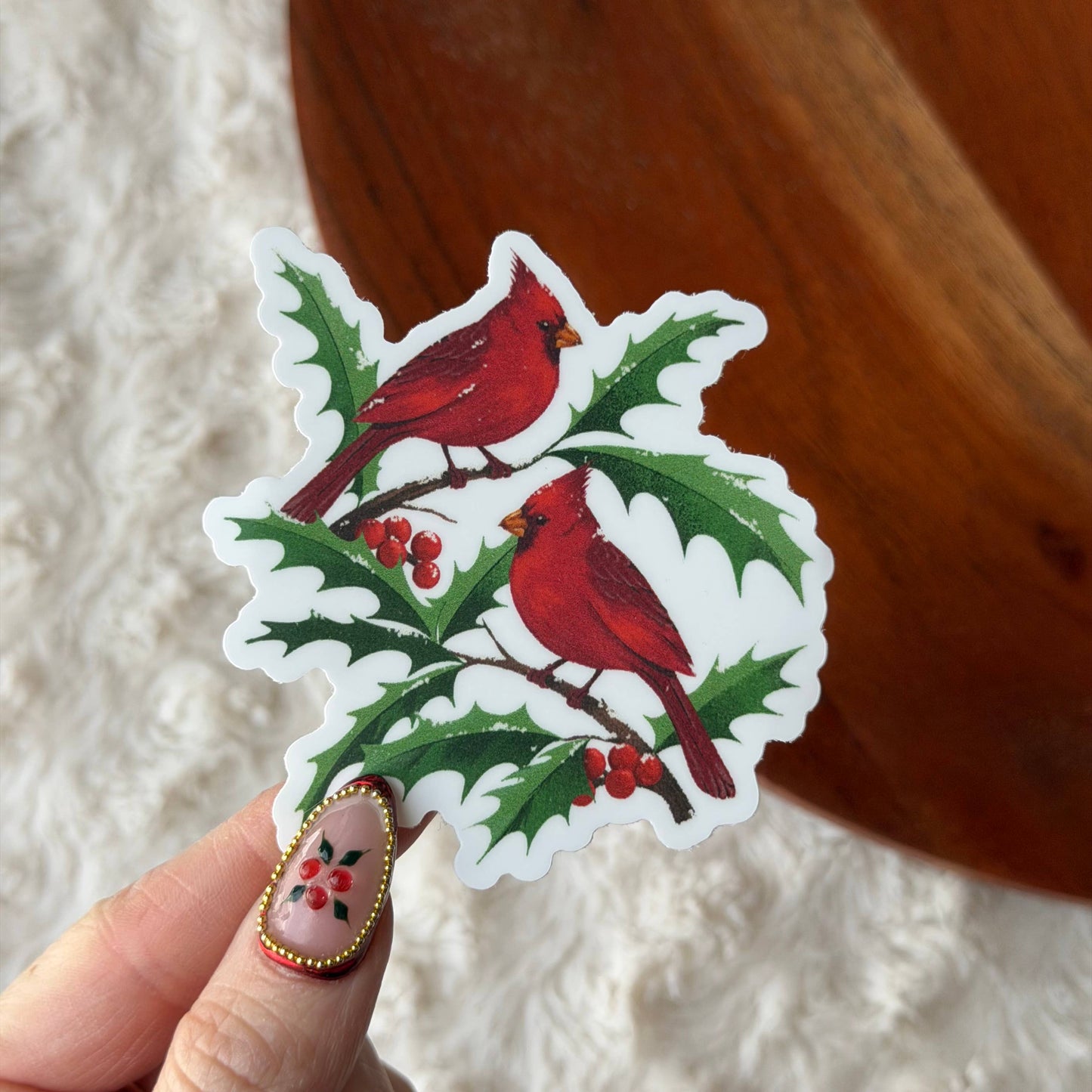 Vintage Cardinal Sticker