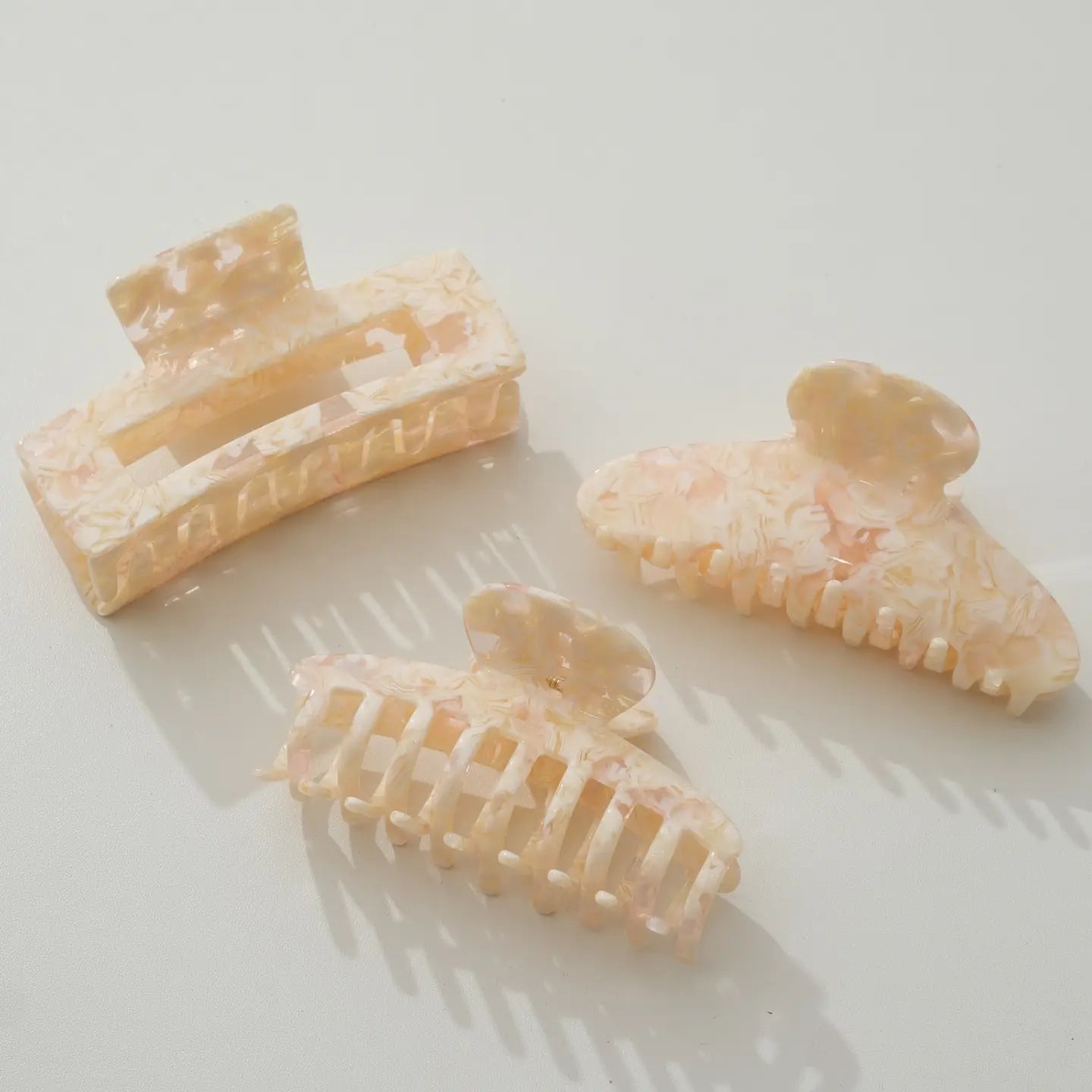 Peach Blossom Large Claw Clip