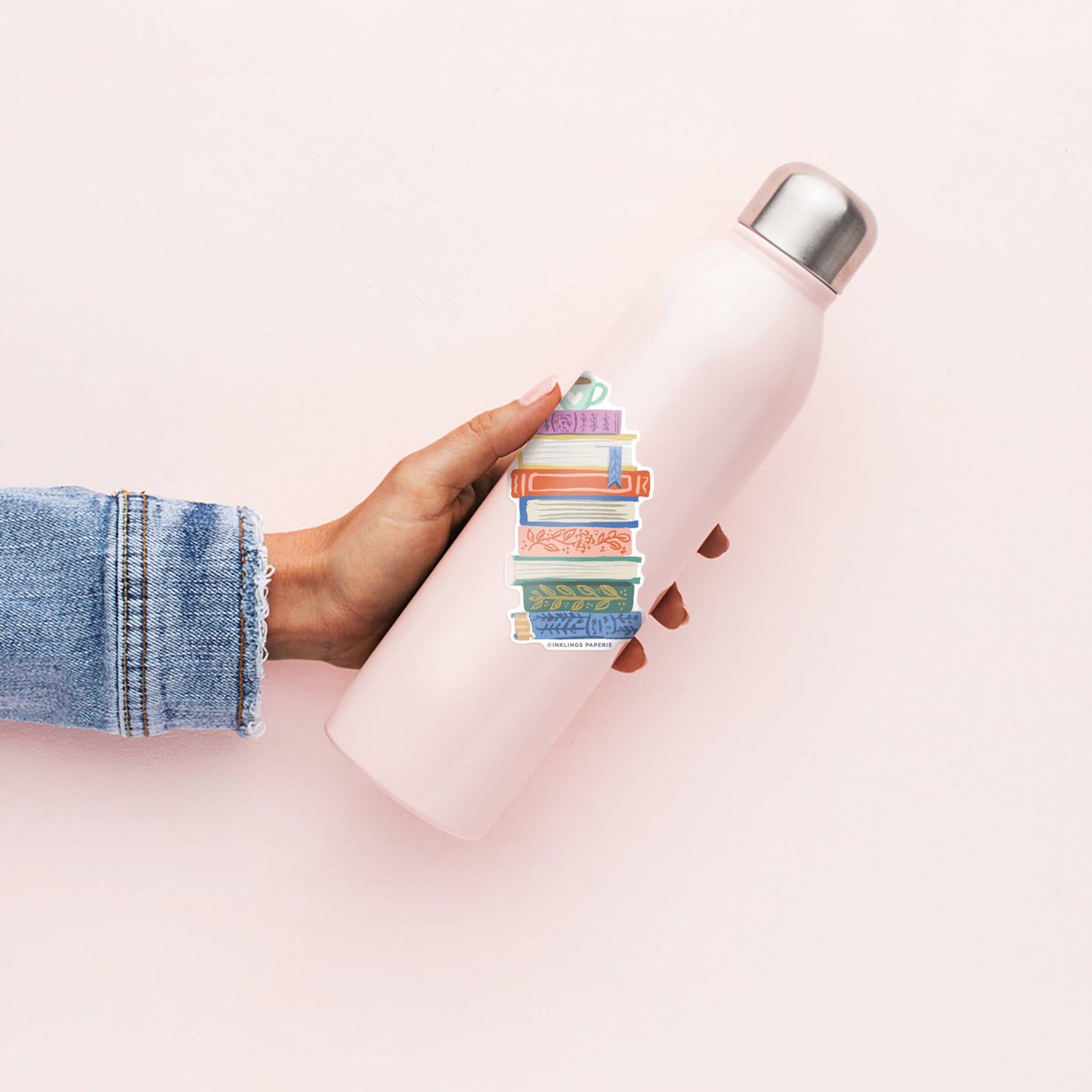 Book Stack Sticker