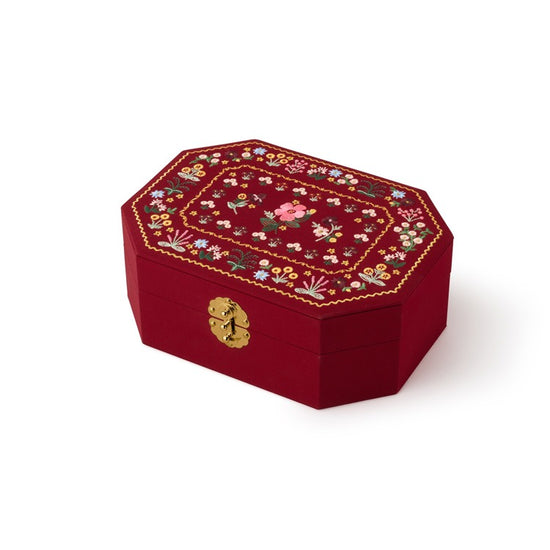Gemma Embroidered Jewelry Box