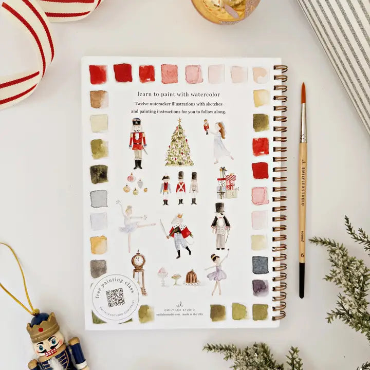 Nutcracker Watercolor Workbook