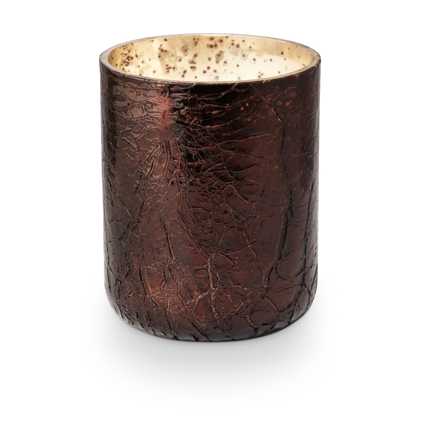 Boxed Crackle Glass Pumpkin Candle