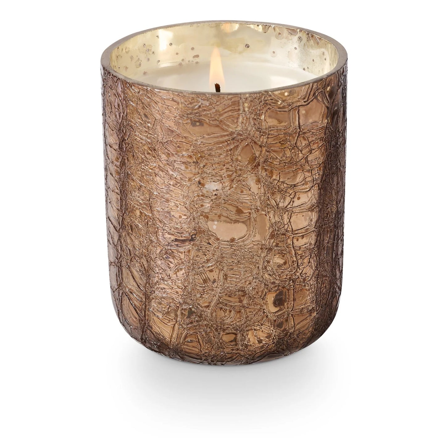 Boxed Crackle Glass Holiday Candle