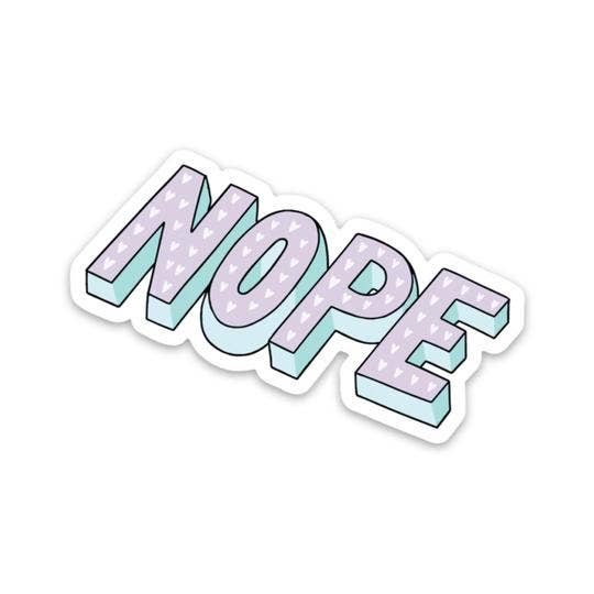 Nope Sticker