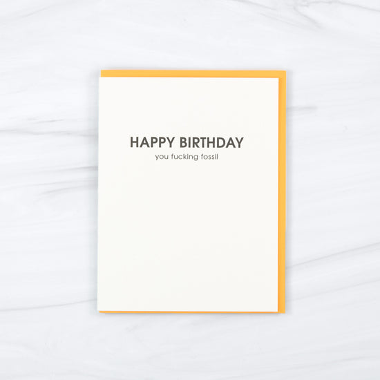 Happy Birthday Fossil Card