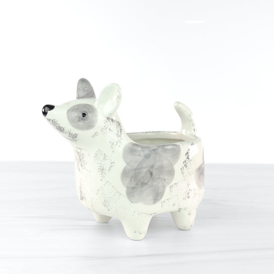 Ceramic Dog Planter