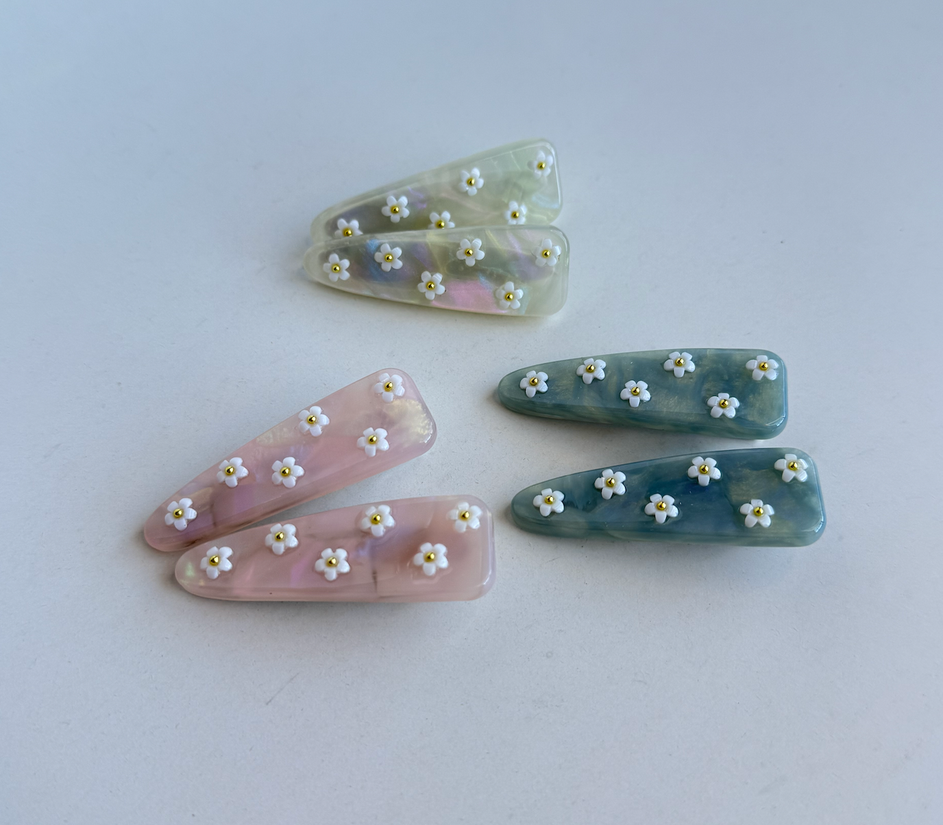 Daisy Barrette Hair Clips