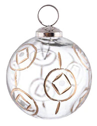 Load image into Gallery viewer, Etched Glass Ornaments, set of 6
