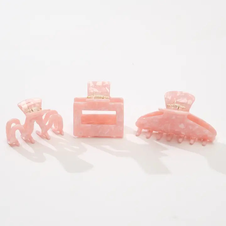 Saltwater Pink Claw Clip