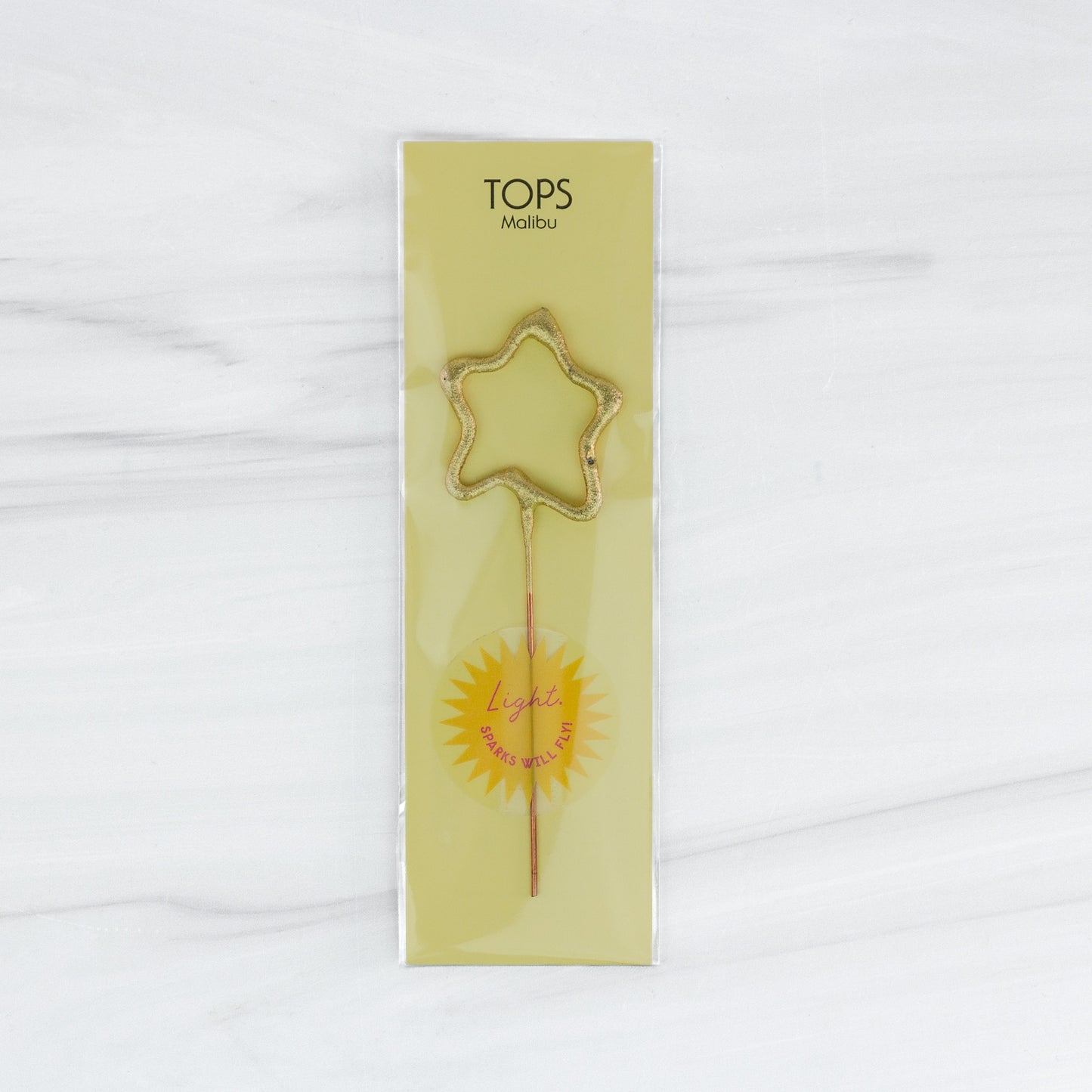 Mini Gold Star Sparkler Wand