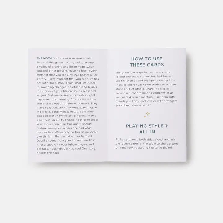 A Game of Storytelling: Prompt Cards Set