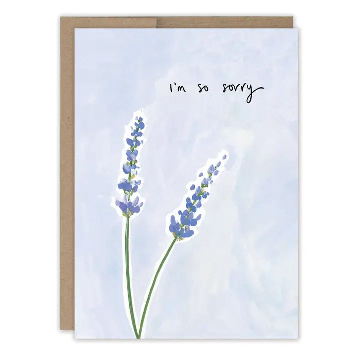 Lavender So Sorry Sympathy Card