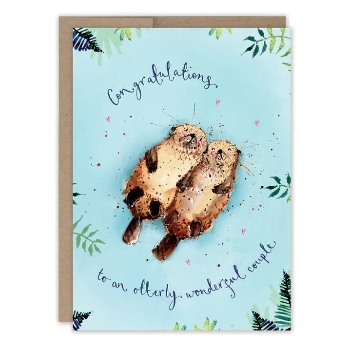 Otterly Wonderful Couple Anniversary Card