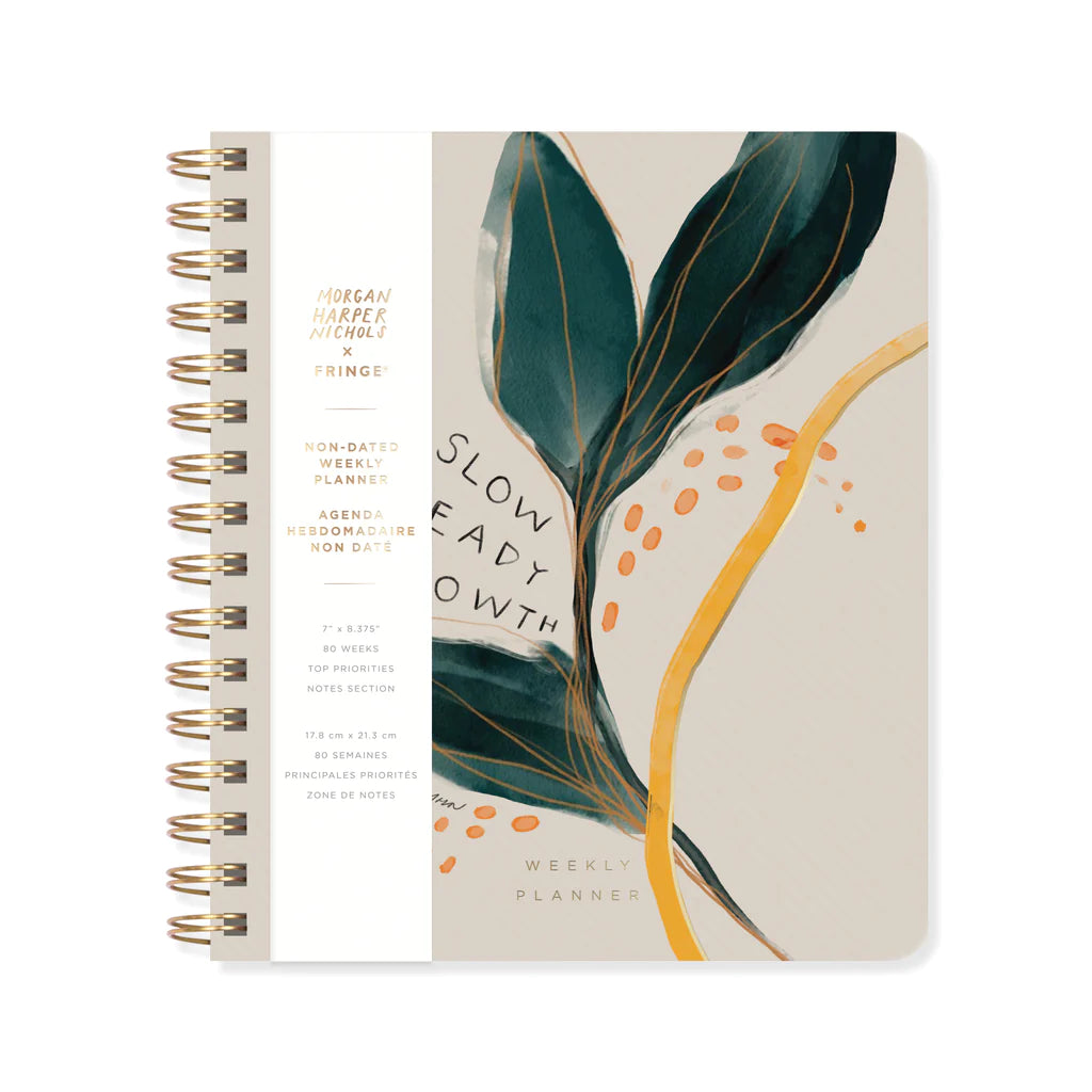 Slow Steady Growth Non-Dated Weekly Planner