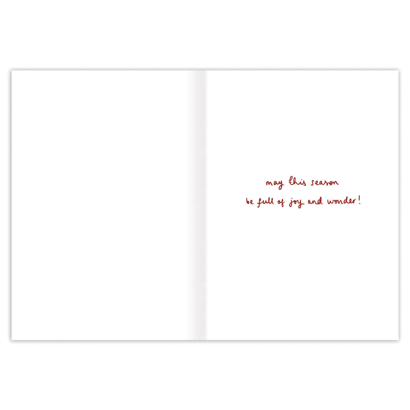 Snowman & Bunny Christmas Wishes Card