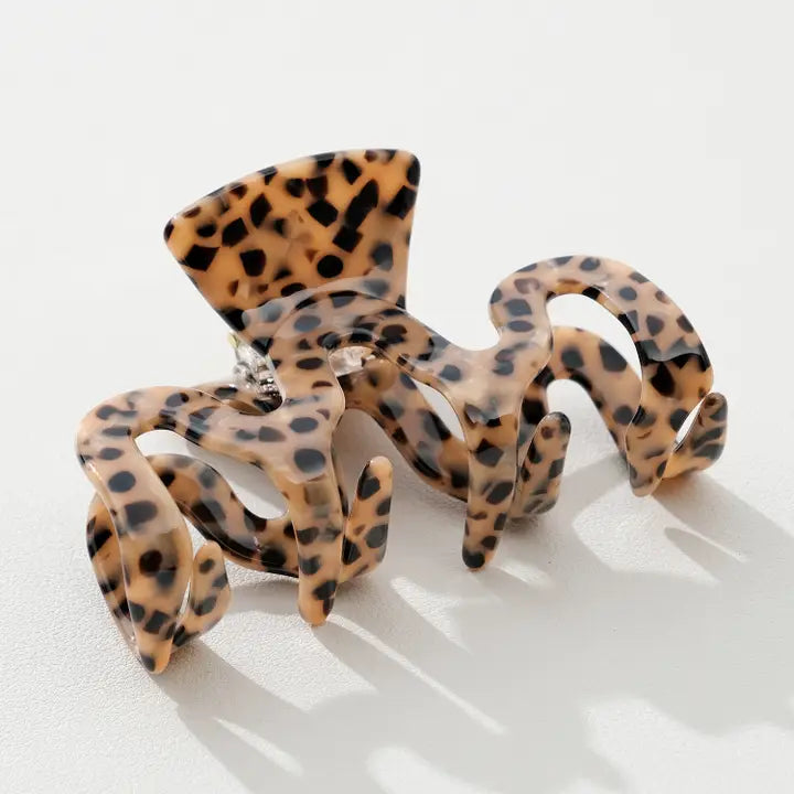 Leopard Print Large Claw Clip