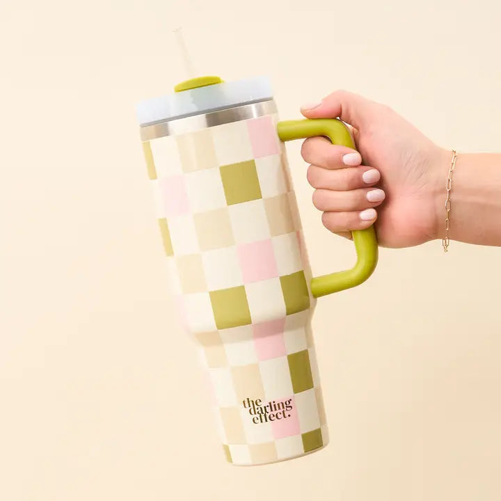 40 oz Checkered Take Me Everywhere Tumbler