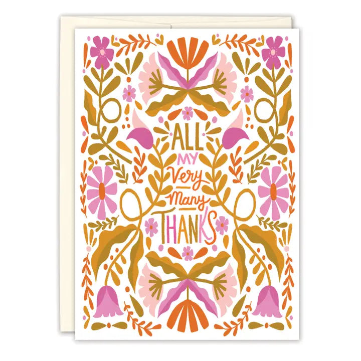 Very Many Thanks Card