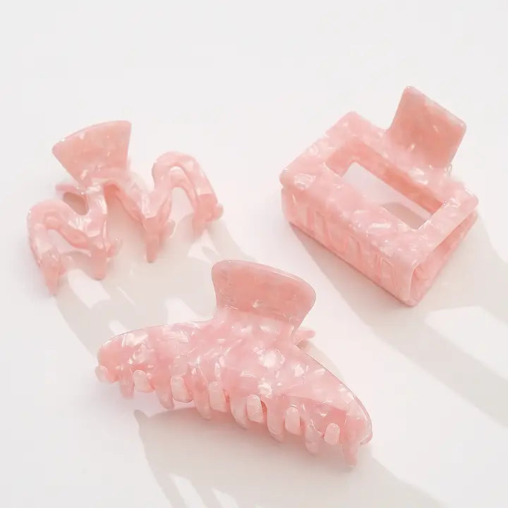 Saltwater Pink Claw Clip