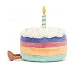 Amuseable Rainbow Birthday Cake Plush