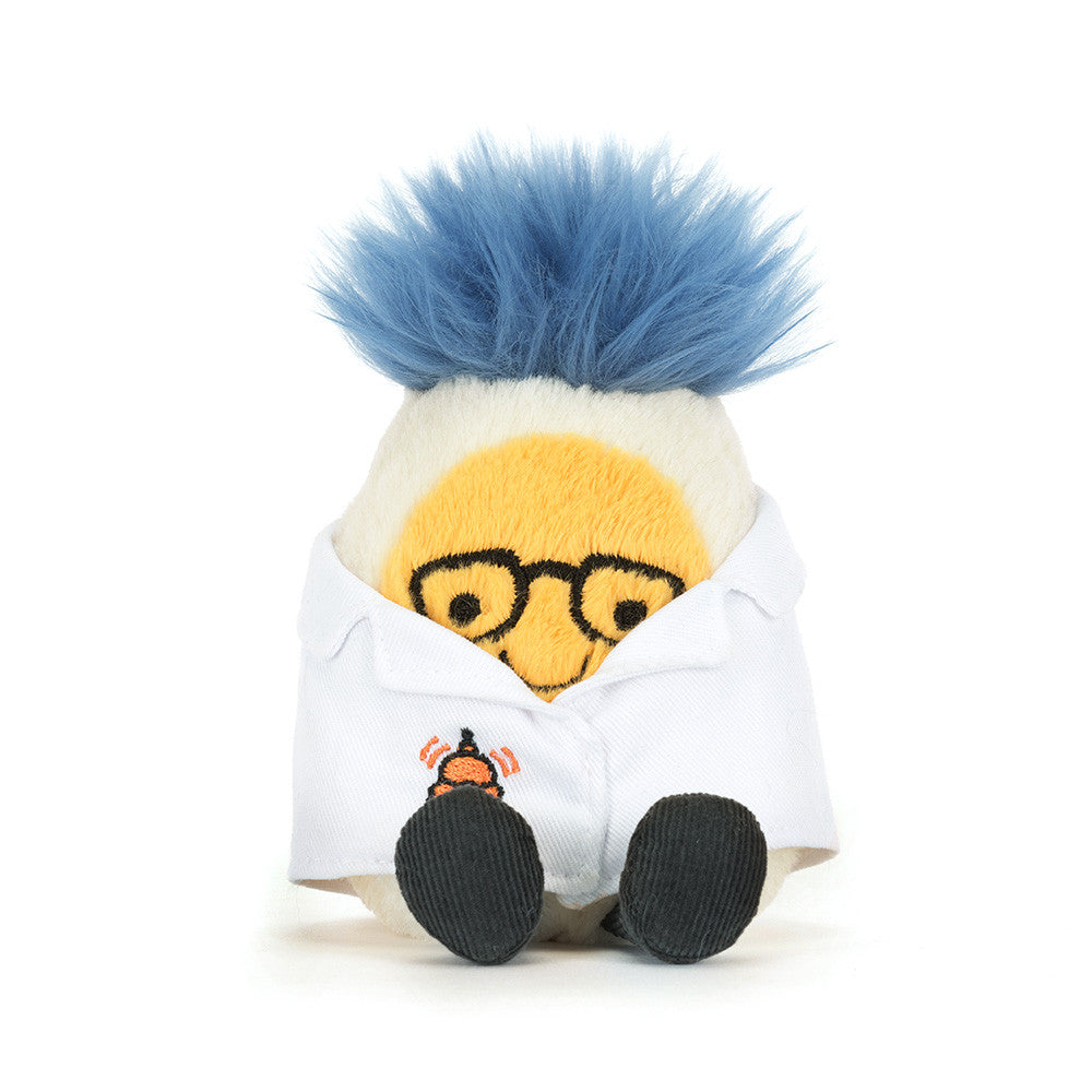 Amuseables Boiled Egg Scientist Plush