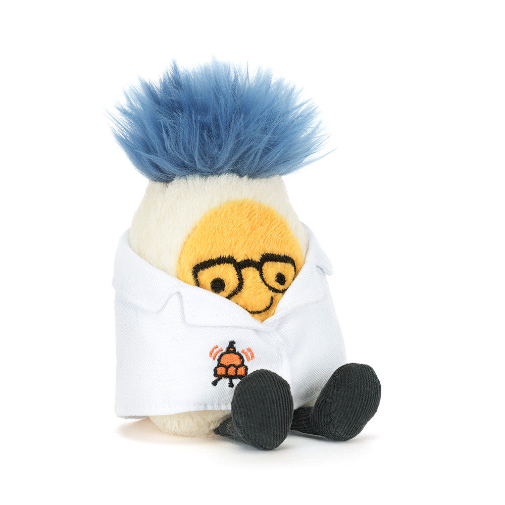 Amuseables Boiled Egg Scientist Plush