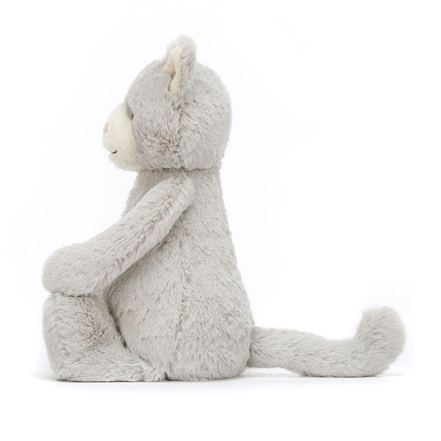 Bashful Grey Kitty Plush