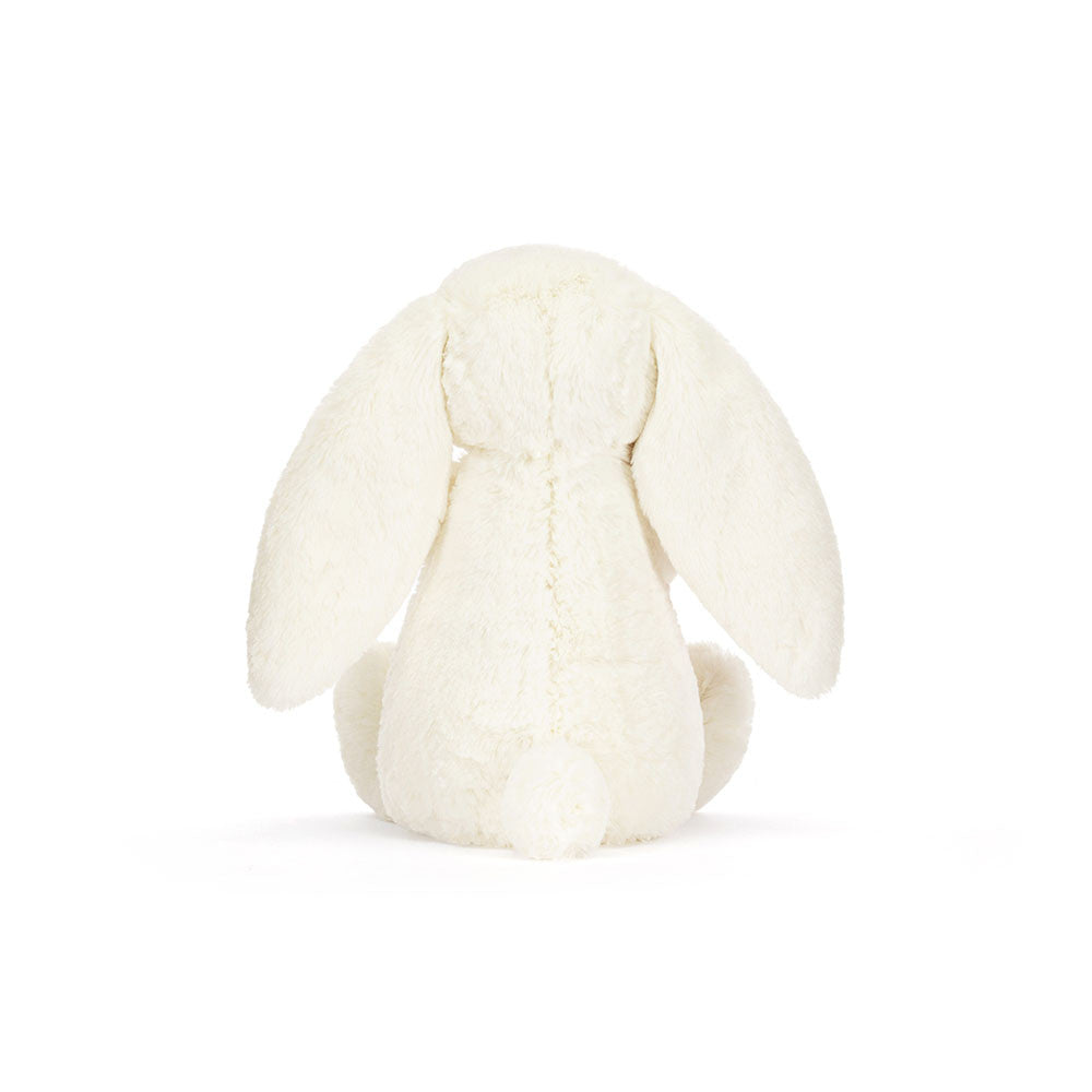 Bashful Cream Bunny with Rose Plush