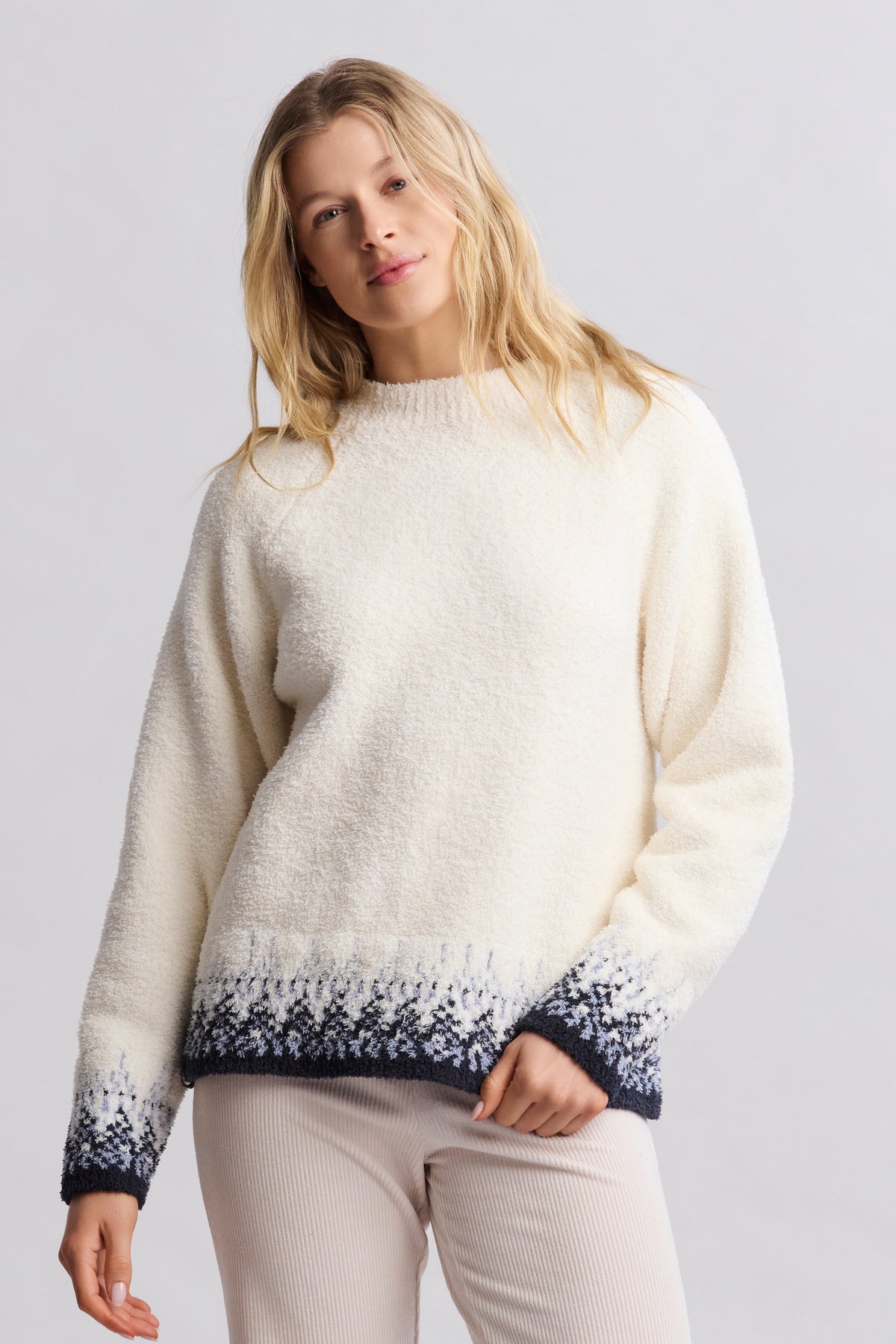 CozyChic Raglan Confetti Pullover