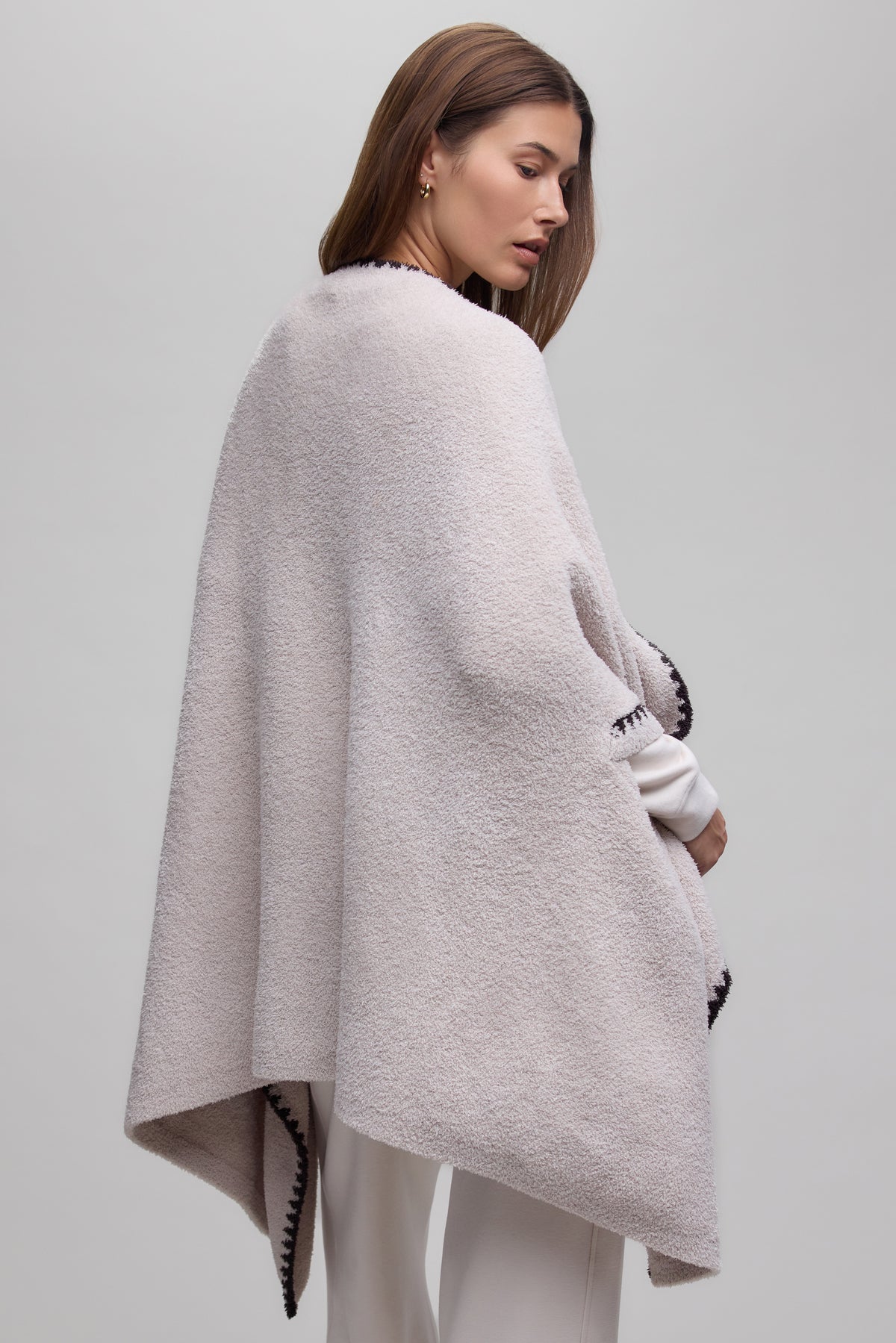 CozyChic Blanket Stitch Wrap