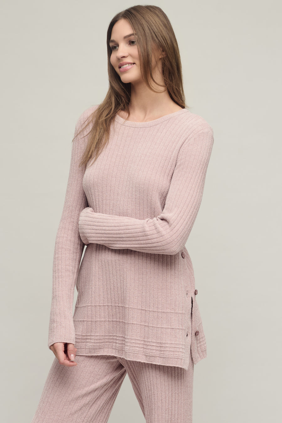 CozyChic Ultra Lite Textured Rib Pullover