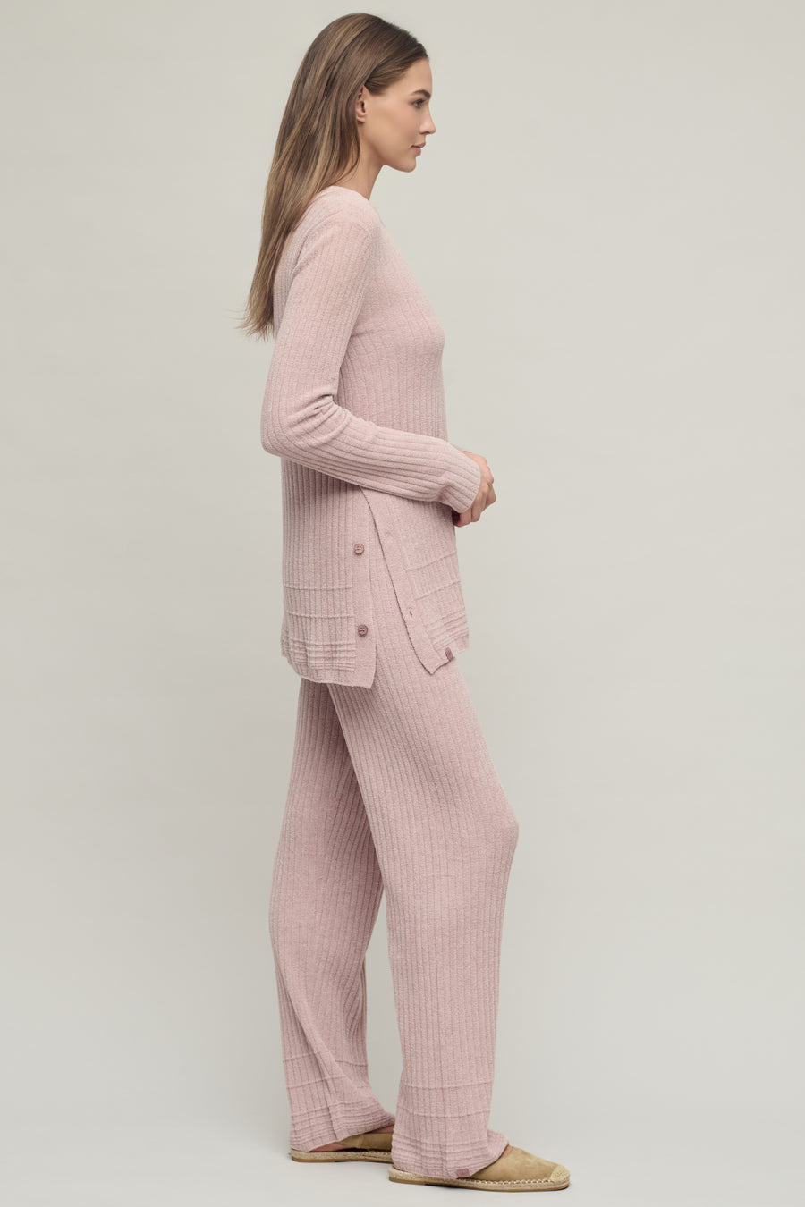 CozyChic Ultra Lite Textured Hem Rib Pant