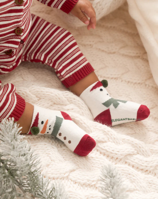 Load image into Gallery viewer, Holiday Baby Socks 3pack
