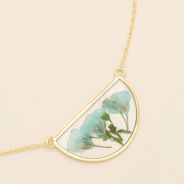Pressed Flower Necklace