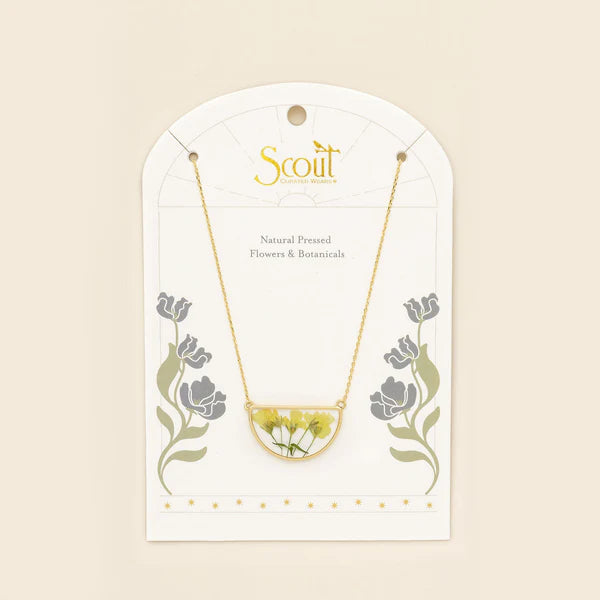 Pressed Flower Necklace