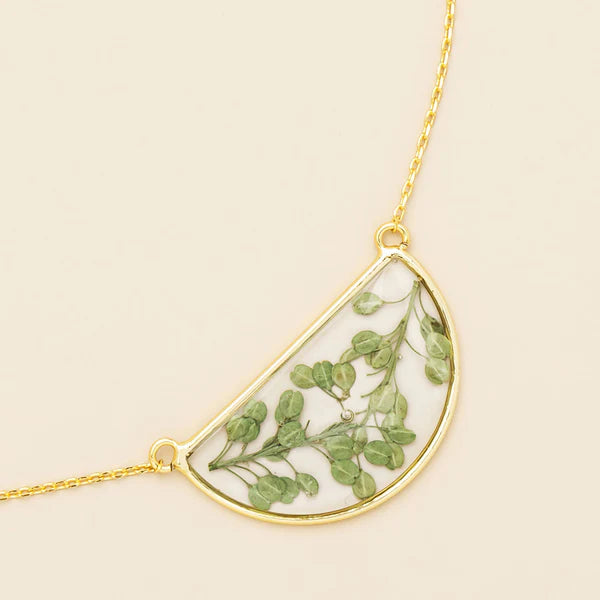 Pressed Flower Necklace