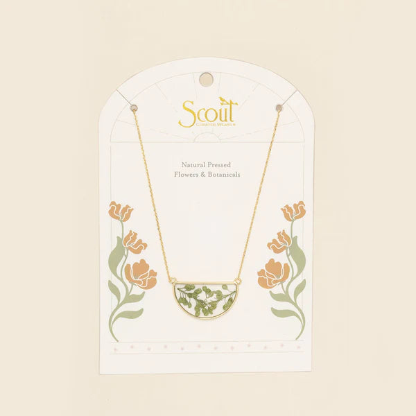Pressed Flower Necklace