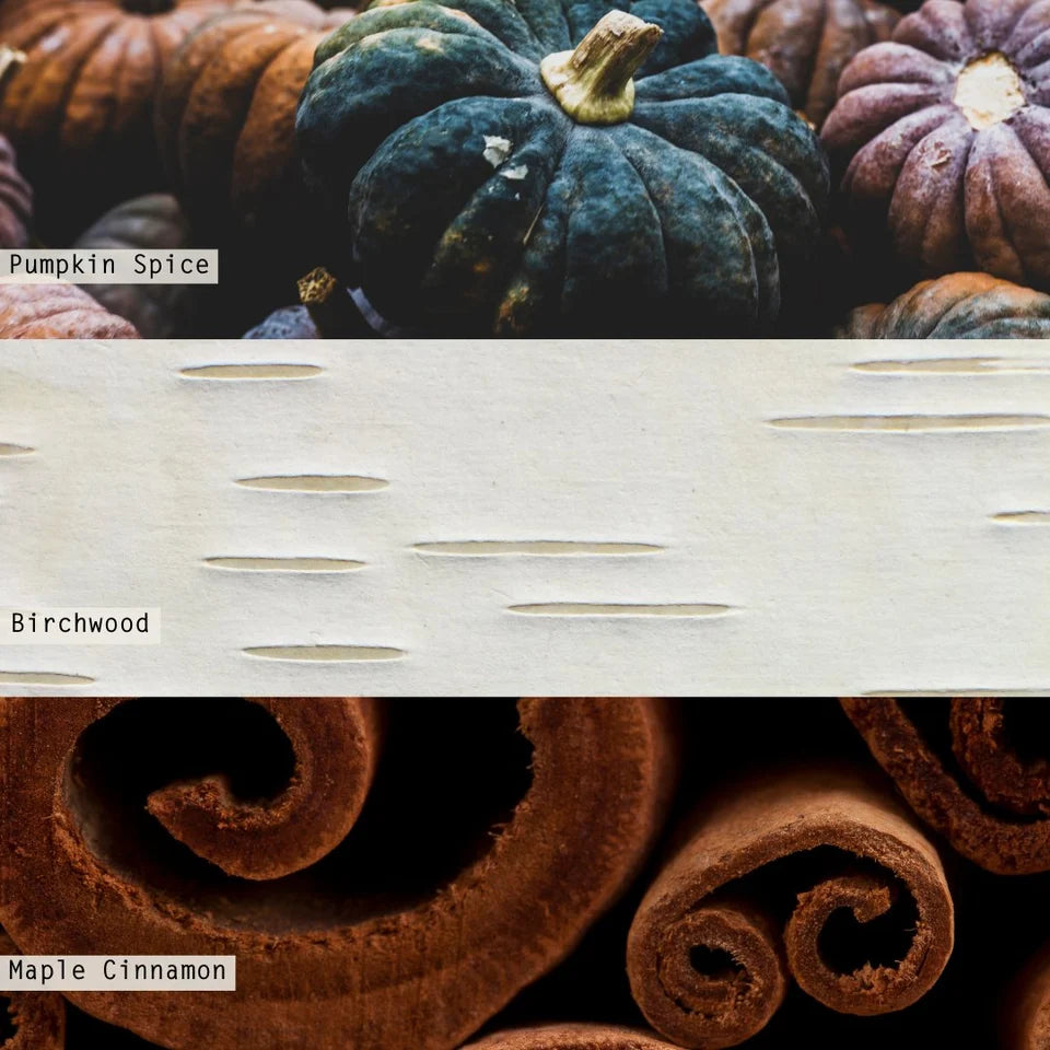 Boxed Crackle Glass Pumpkin Candle